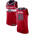 Men's Washington Wizards Customized Authentic Red Road Basketball Jersey - Icon Edition