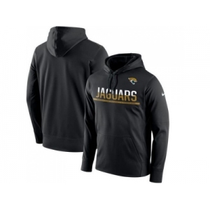 Men's Jacksonville Jaguars Nike Black Sideline Circuit Pullover Performance Hoodie