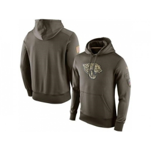 Men's Jacksonville Jaguars Nike Olive Salute To Service KO Performance Hoodie