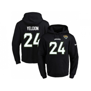 Nike Jacksonville Jaguars #24 T.J. Yeldon Black Name & Number Pullover NFL Hoodie