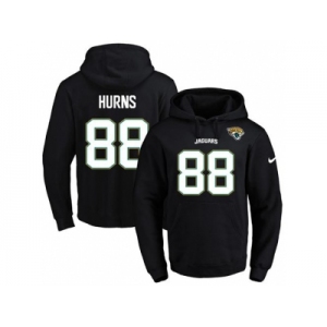 Nike Jacksonville Jaguars #88 Allen Hurns Black Name & Number Pullover NFL Hoodie