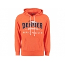 Denver Broncos Majestic Orange First Down Tri-Blend Pullover Hoodie