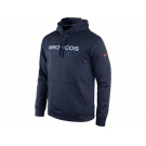 Denver Broncos Nike Blue KO Speed Wordmark Performance Hoodie Navy