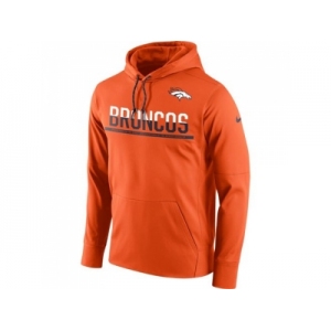 Men's Denver Broncos Nike Sideline Circuit Orange Pullover Hoodie