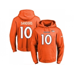 Nike Denver Broncos #10 Emmanuel Sanders Orange Name & Number Pullover NFL Hoodie
