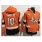 Nike Denver Broncos #10 Emmanuel Sanders Orange Navy Blue Name & Number Pullover NFL Hoodie