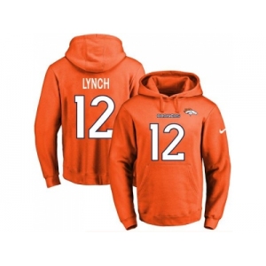 Nike Denver Broncos #12 Paxton Lynch Orange Name & Number Pullover NFL Hoodie