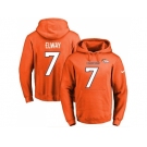 Nike Denver Broncos #7 John Elway Orange Name & Number Pullover NFL Hoodie