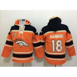 nike nfl jerseys denver broncos #18 peyton manning black-orange[pullover hooded sweatshirt]