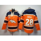 nike nfl jerseys denver broncos #28 ball blue-orange[pullover hooded sweatshirt]