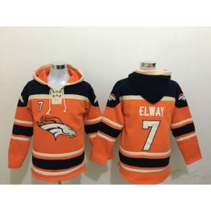 nike nfl jerseys denver broncos #7 elway black-orange[pullover hooded sweatshirt]