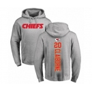 Football Kansas City Chiefs #20 Morris Claiborne Ash Backer Pullover Hoodie