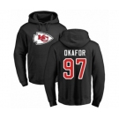 Football Kansas City Chiefs #97 Alex Okafor Black Name & Number Logo Pullover Hoodie