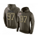 Football Men's Kansas City Chiefs #97 Alex Okafor Green Salute To Service Pullover Hoodie