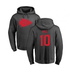 NFL Nike Kansas City Chiefs #10 Tyreek Hill Ash One Color Pullover Hoodie