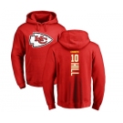 NFL Nike Kansas City Chiefs #10 Tyreek Hill Red Backer Pullover Hoodie