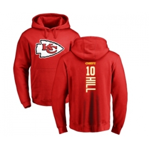 NFL Nike Kansas City Chiefs #10 Tyreek Hill Red Backer Pullover Hoodie