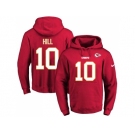 Nike Kansas City Chiefs #10 Tyreek Hill Red Name & Number Pullover NFL Hoodie