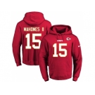 Nike Kansas City Chiefs #15 Patrick Mahomes II Red Name & Number Pullover NFL Hoodie
