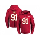 Nike Kansas City Chiefs #91 Tamba Hali Red Name & Number Pullover NFL Hoodie