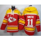 nike nfl jerseys kansas city chiefs #11 smith red-yellow[pullover hooded sweatshirt]