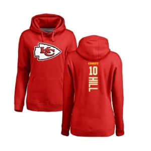 NFL Women's Nike Kansas City Chiefs #10 Tyreek Hill Red Backer Pullover Hoodie