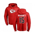 NFL Women's Nike Kansas City Chiefs #15 Patrick Mahomes Ash Backer Pullover Hoodie