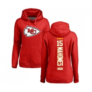 NFL Women's Nike Kansas City Chiefs #15 Patrick Mahomes II Red Backer Pullover Hoodie