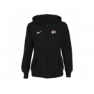 Women Kansas City Chiefs Stadium Rally Full Zip Hoodie Black