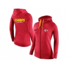Women Nike Kansas City Chiefs Full-Zip Performance Hoodie Red