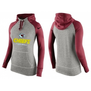 Women Nike Kansas City Chiefs Performance Hoodie Grey & Red_2