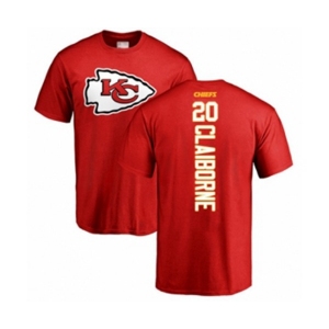 Football Kansas City Chiefs #20 Morris Claiborne Red Backer T-Shirt