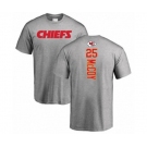 Football Kansas City Chiefs #25 LeSean McCoy Ash Backer T-Shirt