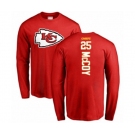 Football Kansas City Chiefs #25 LeSean McCoy Red Backer Long Sleeve T-Shirt