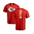 Football Kansas City Chiefs #32 Marcus Allen Red Backer T-Shirt