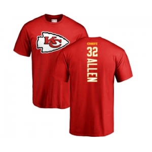 Football Kansas City Chiefs #32 Marcus Allen Red Backer T-Shirt