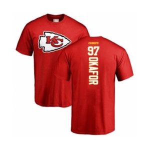 Football Kansas City Chiefs #97 Alex Okafor Red Backer T-Shirt