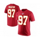 Football Men's Kansas City Chiefs #97 Alex Okafor Red Rush Pride Name & Number T-Shirt
