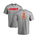 NFL Nike Kansas City Chiefs #10 Tyreek Hill Ash Backer T-Shirt