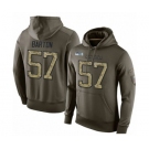 Football Men's Seattle Seahawks #57 Cody Barton Green Salute To Service Pullover Hoodie