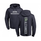 Football Seattle Seahawks #37 Shaun Alexander Navy Blue Backer Pullover Hoodie