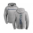 Football Seattle Seahawks #37 Tre Flowers Ash Backer Pullover Hoodie