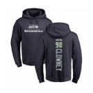 Football Seattle Seahawks #90 Jadeveon Clowney Navy Blue Backer Pullover Hoodie