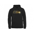 Men''s Seattle Seahawks Pro Line Black Gold Collection Pullover Hoodie