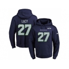 Nike Seattle Seahawks #27 Eddie Lacy Navy Blue Name & Number Pullover NFL Hoodie