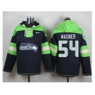 Nike Seattle Seahawks #54 Bobby Wagner Blue Player Pullover Hoodie