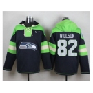 Nike Seattle Seahawks #82 Luke Willson Steel Blue Player Pullover Hoodie