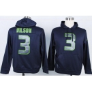 nike nfl jerseys seattle seahawks #3 wilson blue[pullover hooded sweatshirt]