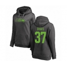 Football Women's Seattle Seahawks #37 Quandre Diggs Ash One Color Pullover Hoodie