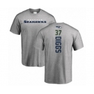 Football Seattle Seahawks #37 Quandre Diggs Ash Backer T-Shirt